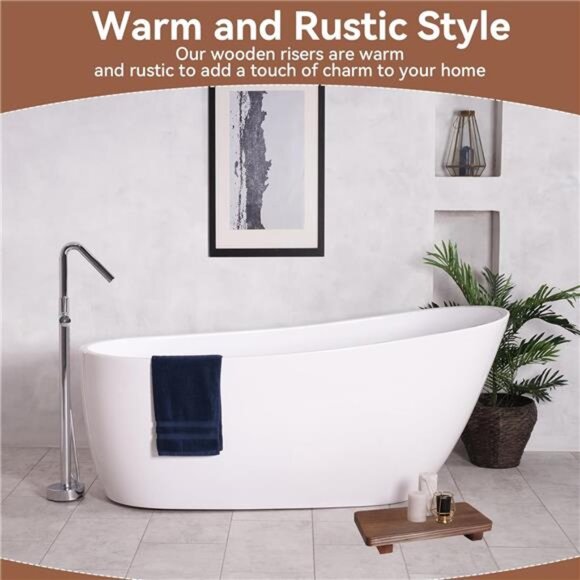 Wood Soap Tray Set Rustic Wooden Riser Decor Display Bathroom Kitchen Counter - Picture 6 of 8